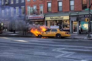 nyc taxi fire